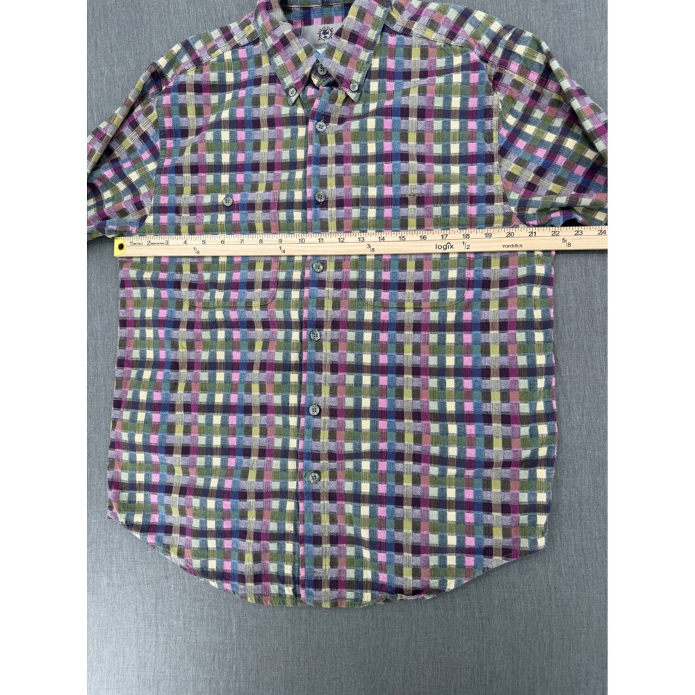 The Territory Ahead Mens Plaid Button Down Shirt Multi Color Cotton Size M - Picture 5 of 7